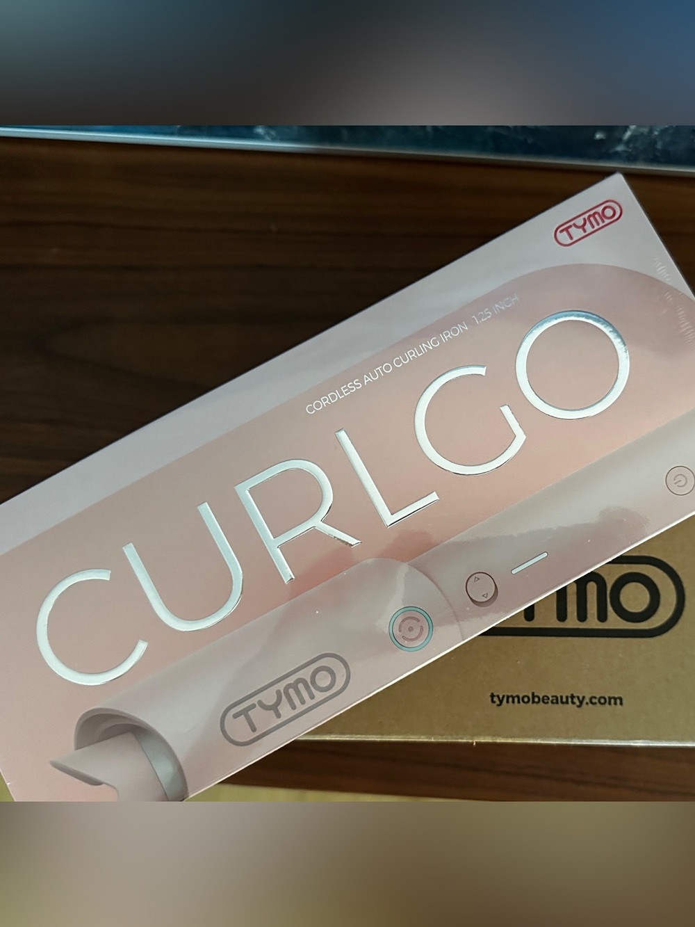 TYMO Curlgo Cordless Auto Curling Iron in Rose Gold